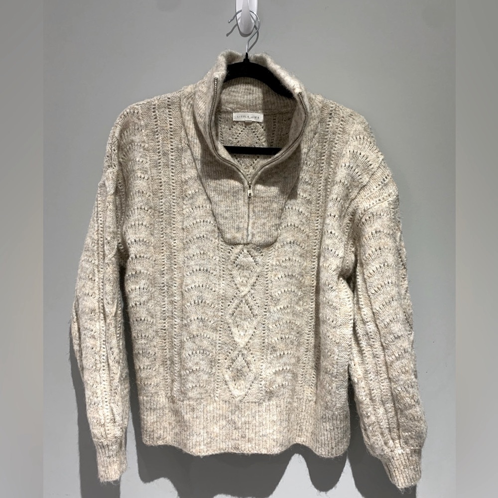 Little lies half zip sweater size small